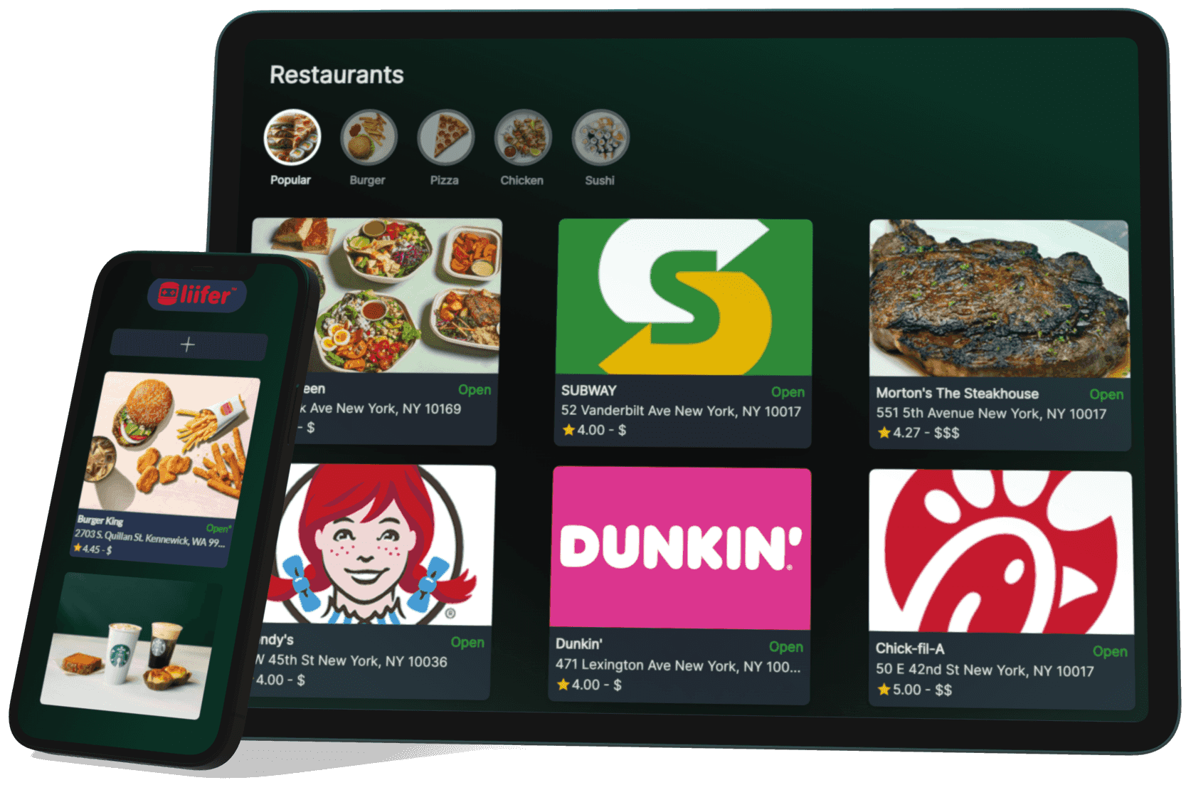 food delivery from mobile app